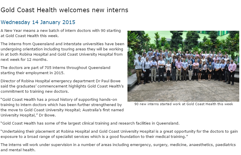 gold-coast-health-new-interns